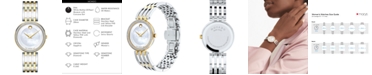 Movado Women's Swiss Esperanza Diamond (1/4 ct. t.w.) Two-Tone PVD Stainless Steel Bracelet Watch 28mm